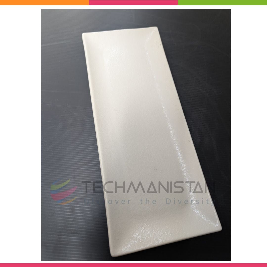 Textured Stoneware Rectangular Serving Plate
