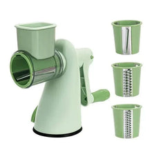 Vegetable Chopper with 3 Rotating Stainless Steel Blades