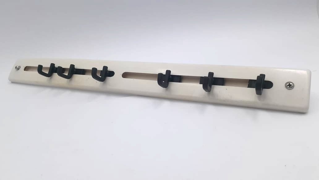 Wall Mounted 6 Hooks Coat Robe Hat Hanger