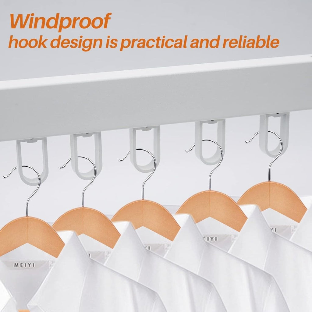 Wall Mounted Extendible Folding Clothes Hanger