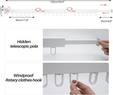 Wall Mounted Extendible Folding Clothes Hanger