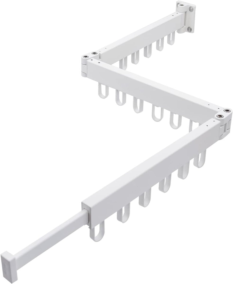 Wall Mounted Extendible Folding Clothes Hanger